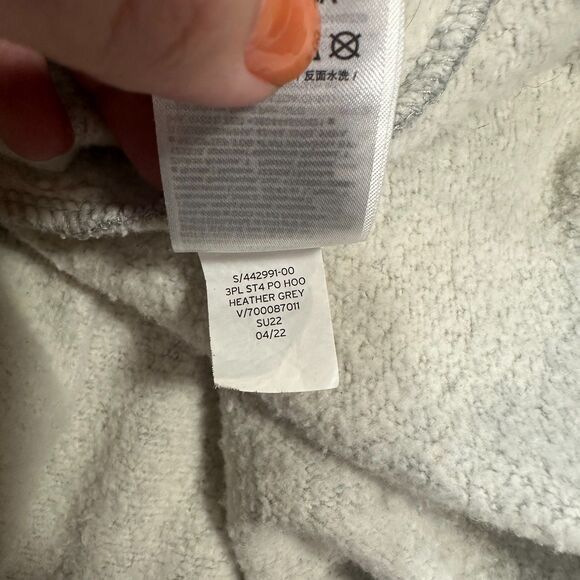 Gap x Stranger Things Adult Upside Down Gap Logo Hoodie Heather Grey Size XS - Picture 11 of 12